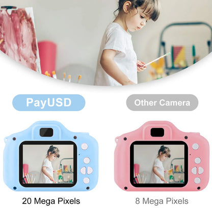 Kids Camera for Girls Boys 32GB 1080HD Selfie Digital Cameras Video Toddler Toys Christmas Birthday Gift Age 3-10, Blue